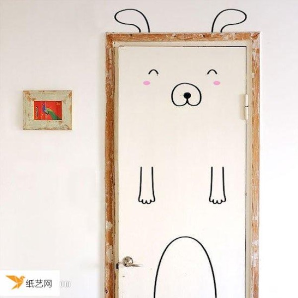 Cute and charming healing door sticker that can’t be blocked by closing the door