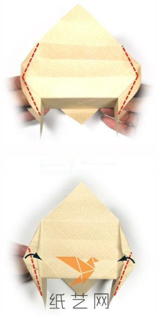 Tutorial on how to make a cute origami cradle. Tutorial on how to make a unique cradle origami box.