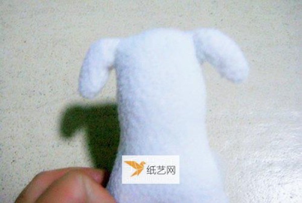 Illustration of how to make personalized non-woven puppy dolls