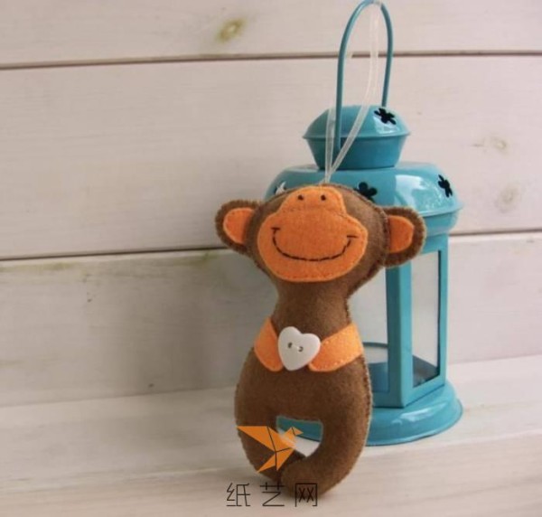 Tutorial on how to make a cute little monkey doll for Valentine’s Day gift