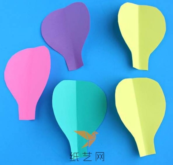 Beautiful colorful paper hot air balloon making tutorial