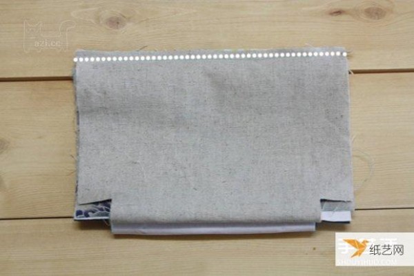 Tutorial on how to make a homemade Korean fabric cosmetic bag