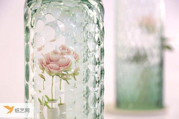 OP-vase handmade glass flower cover exudes hazy literary beauty