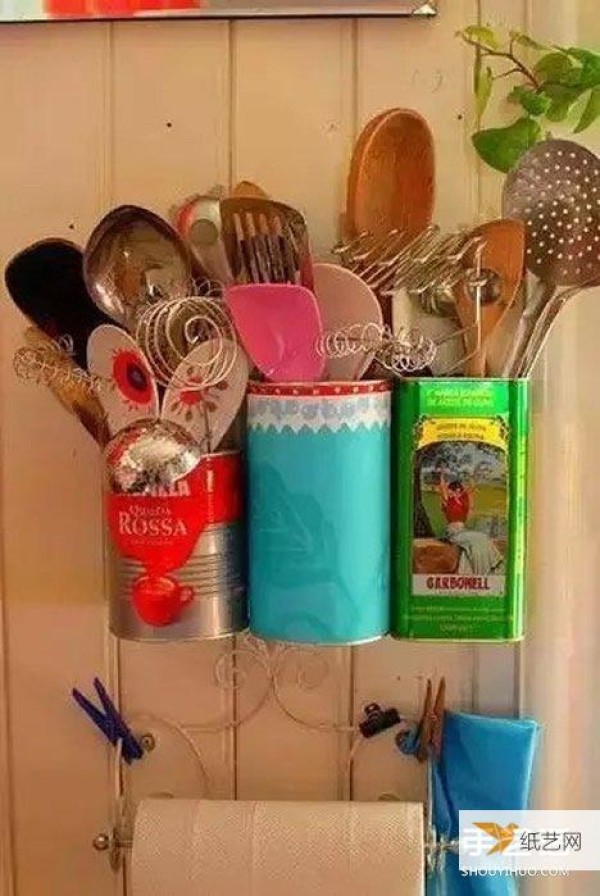 Simple and easy-to-use tutorial on handmade home storage using iron can waste