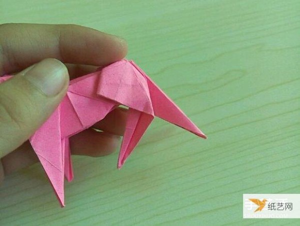 Super detailed 3D horse origami illustrations by Hideo Komatsu