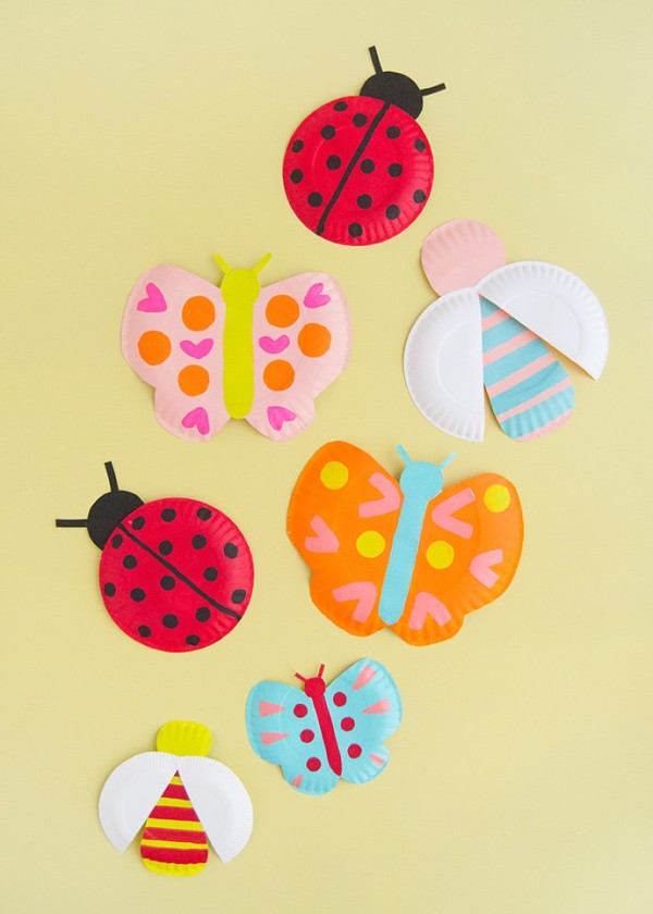 5 types of tutorials! Tutorial on small animals and insects made from disposable paper plates is here!