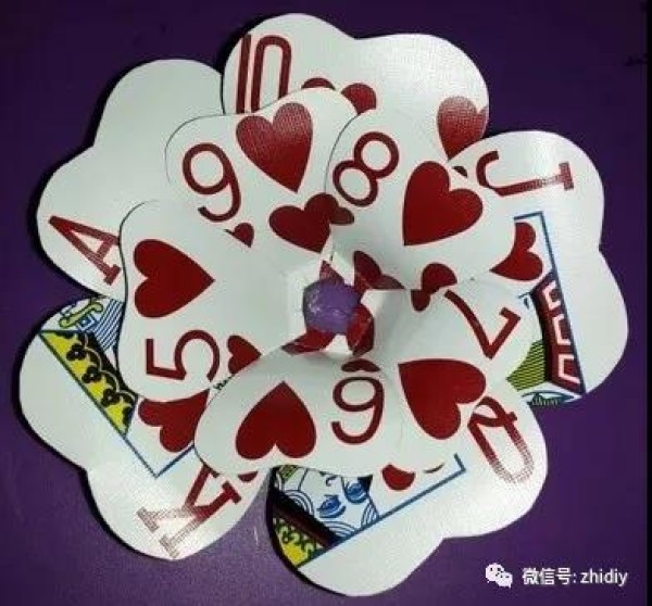 Poker flower making tutorial (illustrated tutorial)