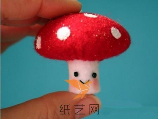 Tutorial on how to make cute non-woven mushrooms