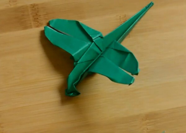 How to fold a dragonfly? Origami dragonfly simple origami video tutorial