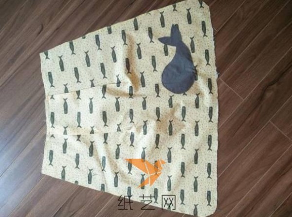 Fabric handmade baby whale apron for Mothers Day gift