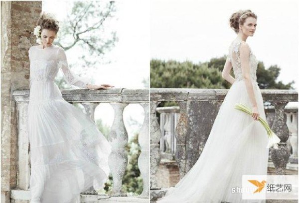 Alberta Ferretti 2016 romantic wedding dress collection display