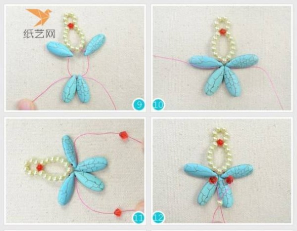 Beading Tutorial Blue Dragonfly Beaded Necklace Making Tutorial