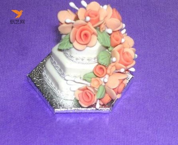 Tutorial on how to make a beautiful wedding cake model from ultra-light clay