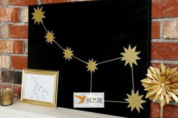 Simply create a personalized starry sky pattern decorative painting