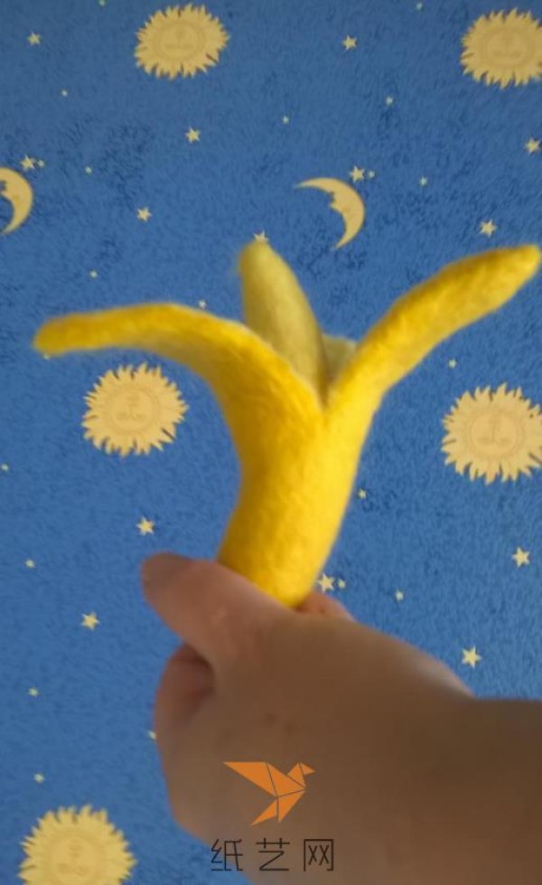 Christmas decoration wool felt banana making tutorial