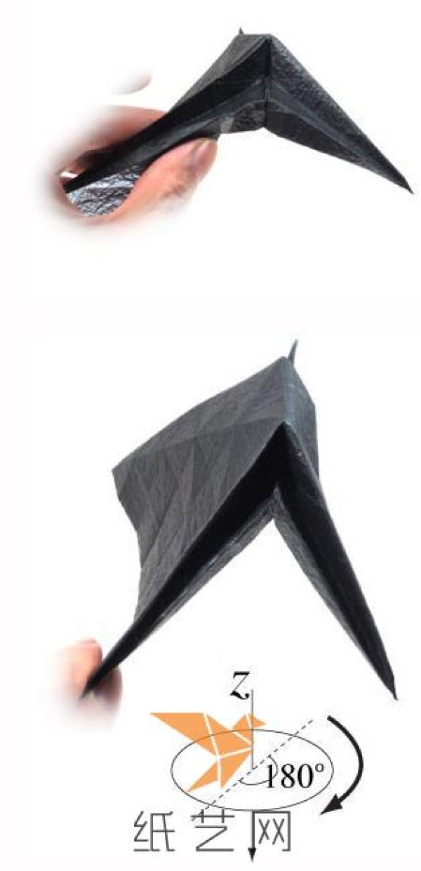 Detailed tutorial on making magical standing origami paper cranes