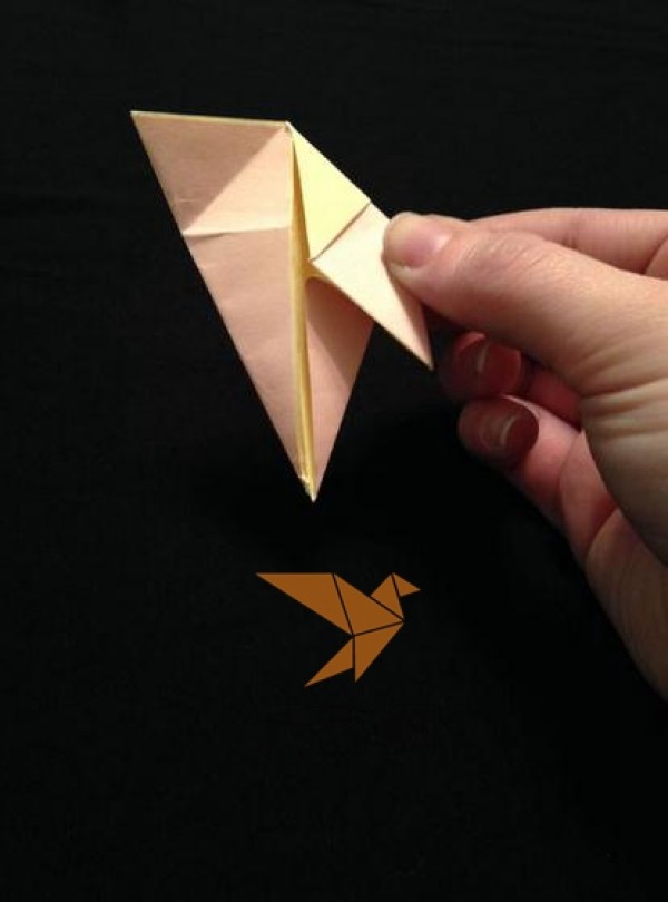 Cute origami bird making tutorial