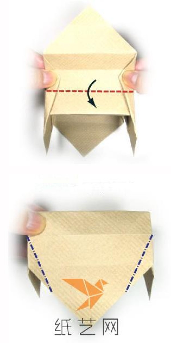 Tutorial on how to make a cute origami cradle. Tutorial on how to make a unique cradle origami box.