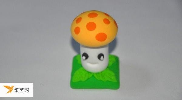 Detailed illustrated tutorial for handcrafting mushrooms using ultra-light clay