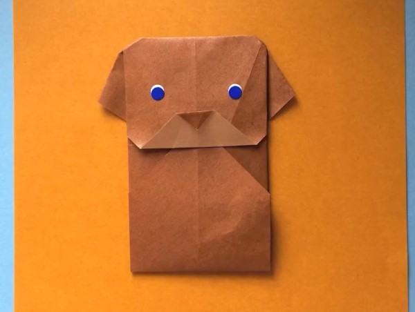 Tutorial on how to make cute origami puppy envelopes