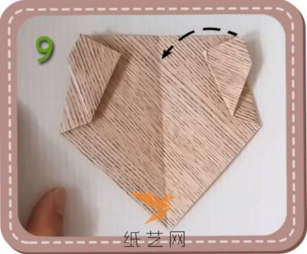 Tutorial on making origami bears for children