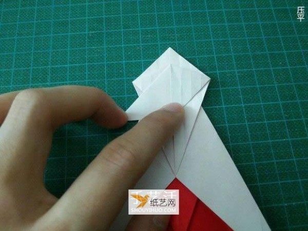 Detailed illustrated tutorial on how to fold the Christmas crane