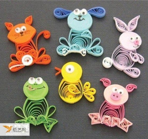 Simple and cute quilling paper pattern pictures and illustrations that are very suitable for beginners