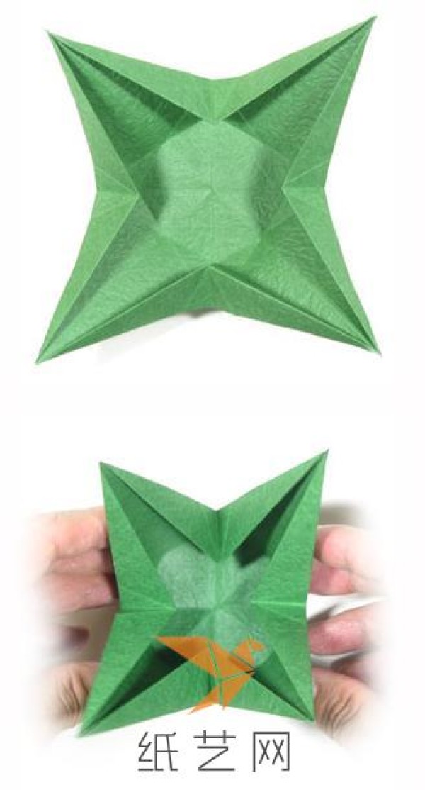 Flowering origami box making tutorial