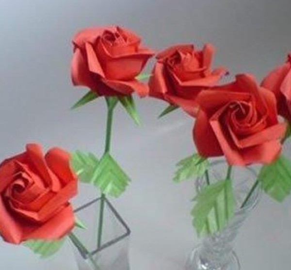 PT Origami Rose Handmade Origami Making Method