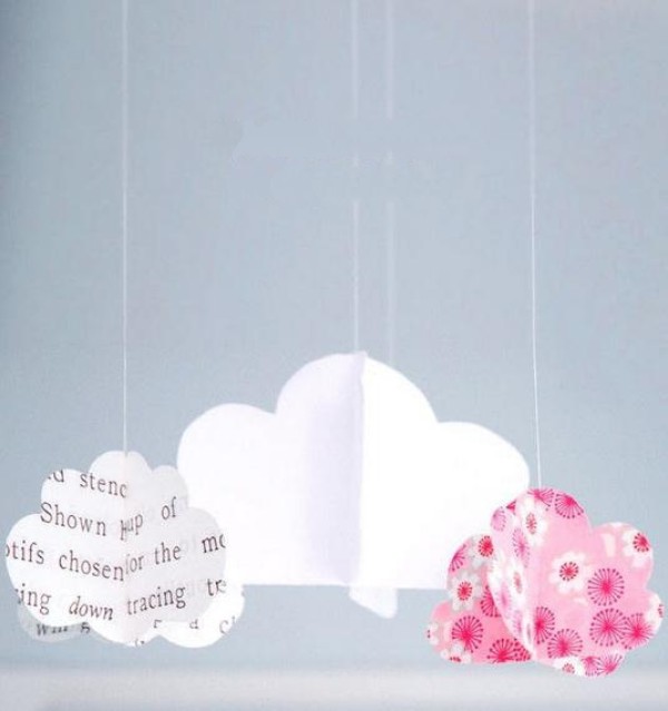 Tutorial on making beautiful handmade fabric three-dimensional cloud decoration