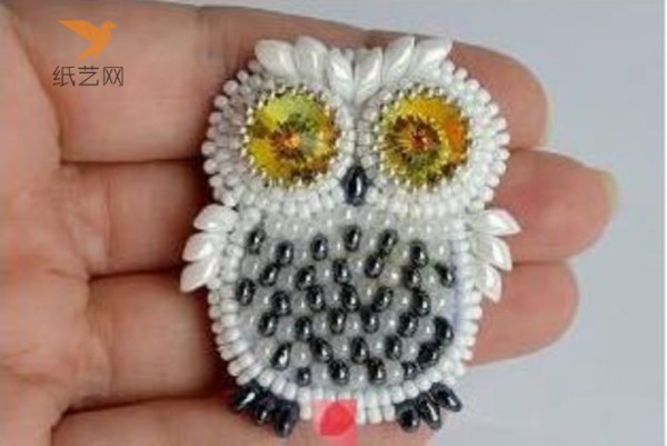 Beaded Embroidery Owl Making Tutorial in the Day Beaded Embroidery Tutorial