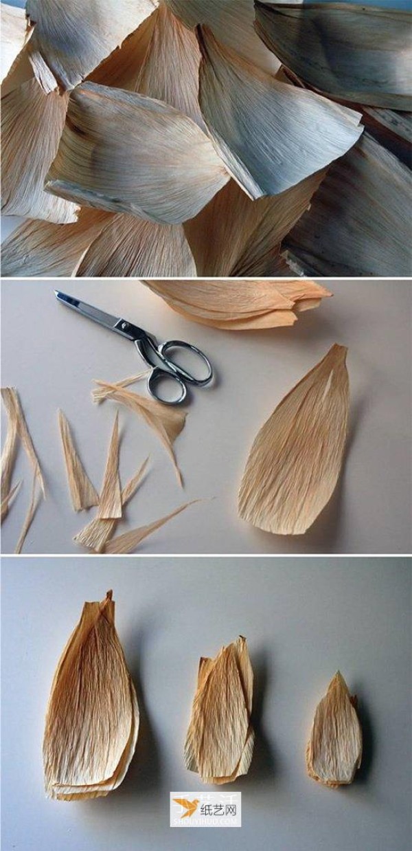 Use corn leaves to make various handcrafts