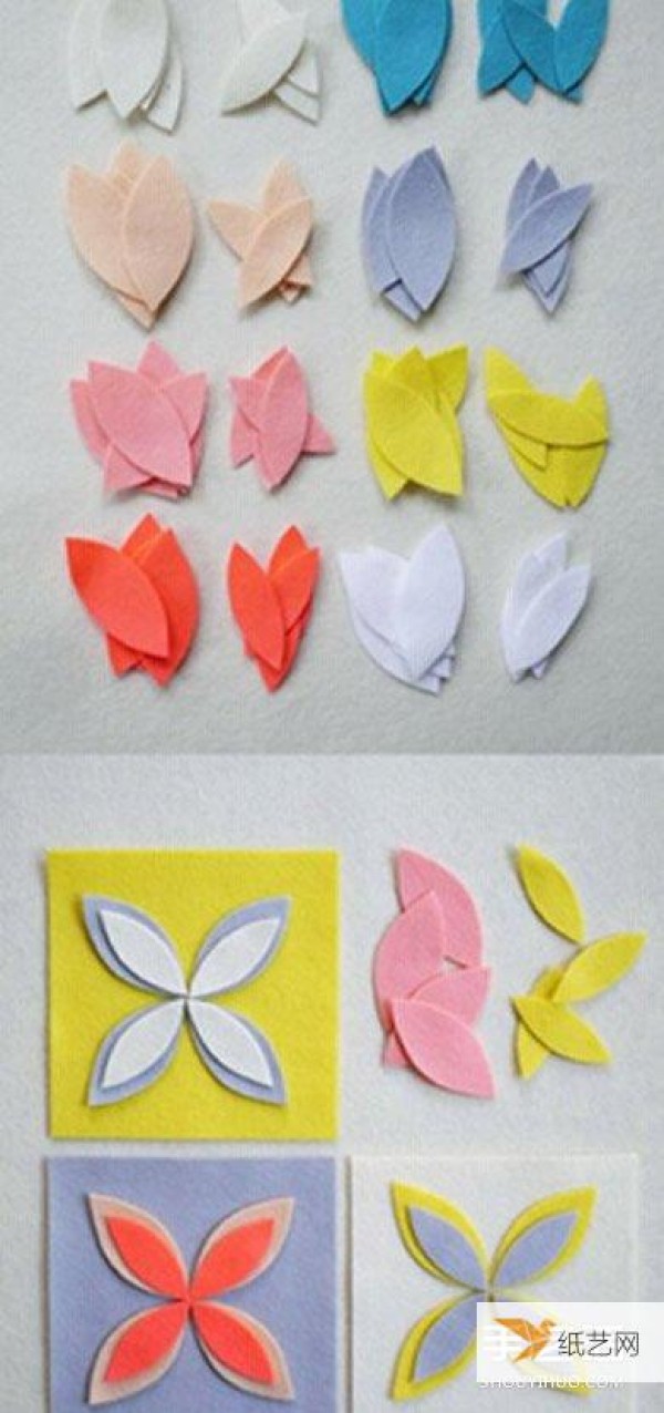 Illustrated tutorial on how to use non-woven fabrics to make personalized fabric sachets by hand