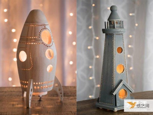 A romantic beacon at home! Fairytale wood lamp design tutorial that lights up the entire night