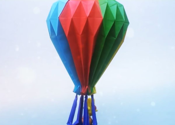 Basic folding tutorial for three-dimensional origami hot air balloon