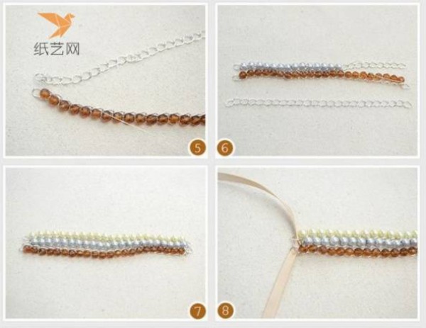 Beading tutorial Yundanfeng light beaded bracelet making tutorial