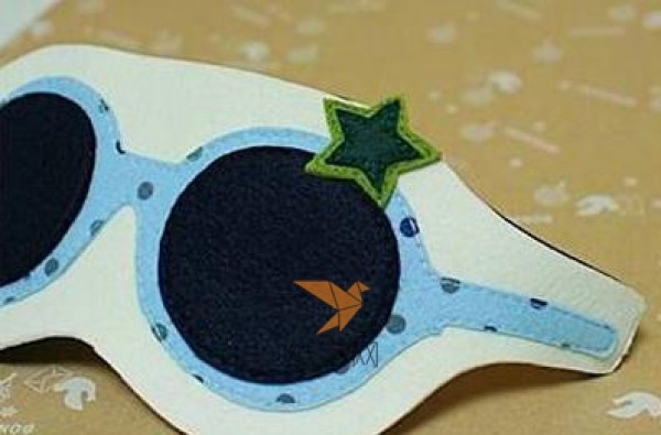 Tutorial on cute sleep mask made from non-woven fabric