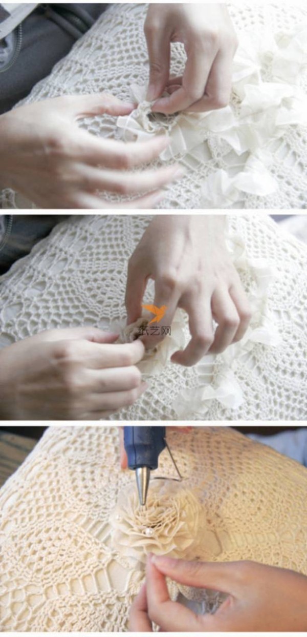 Tutorial on making beautiful and romantic fabric bridal bouquet