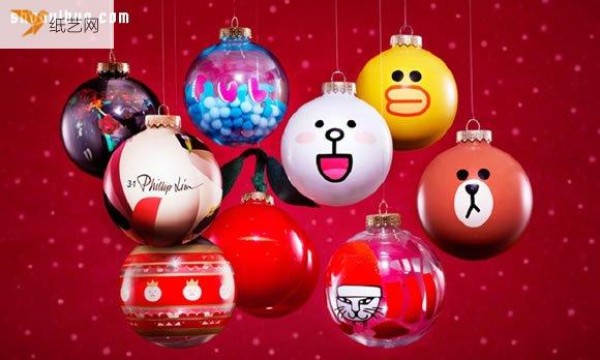 Recycle waste plastic to make personalized Christmas decoration balls with cute and unique shapes