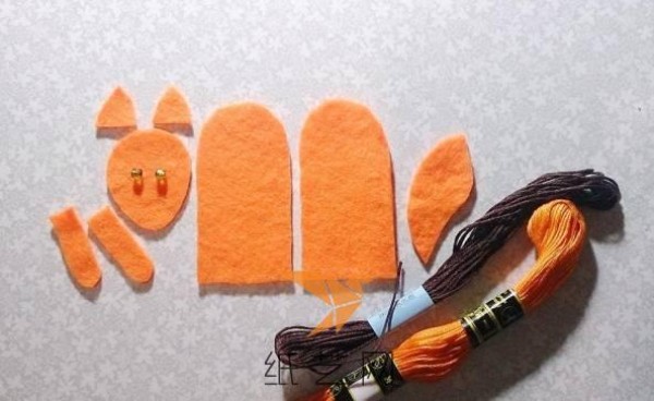 Christmas gift little fox finger puppet making tutorial