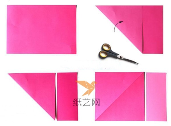 Cute greeting card envelope making tutorial illustration