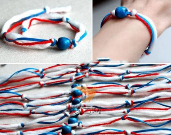 Simple and beautiful hand-knitted bracelet making tutorial