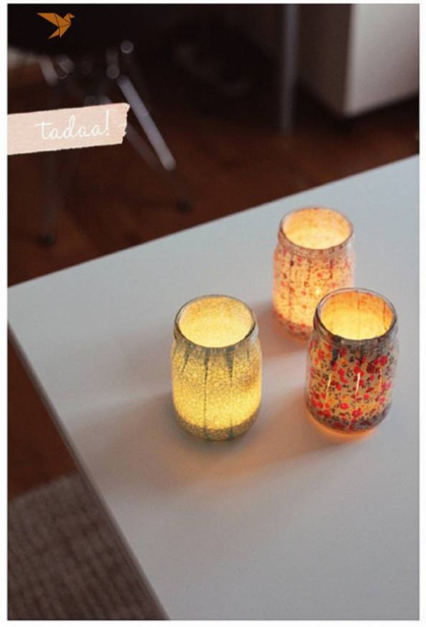 Fabric Art Tutorial Pattern Glass Lamp Fabric DIY Making Tutorial