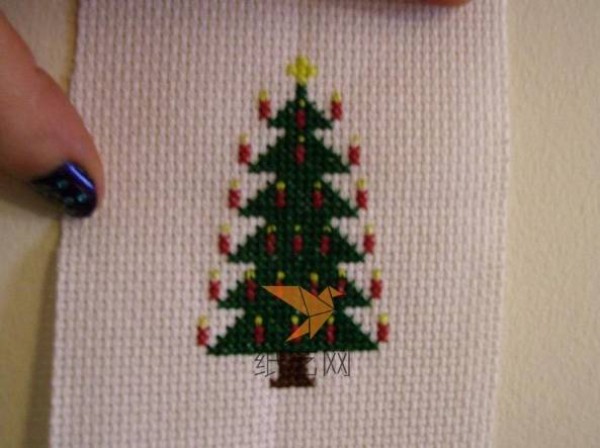 Beautiful Christmas tree cross stitch making tutorial