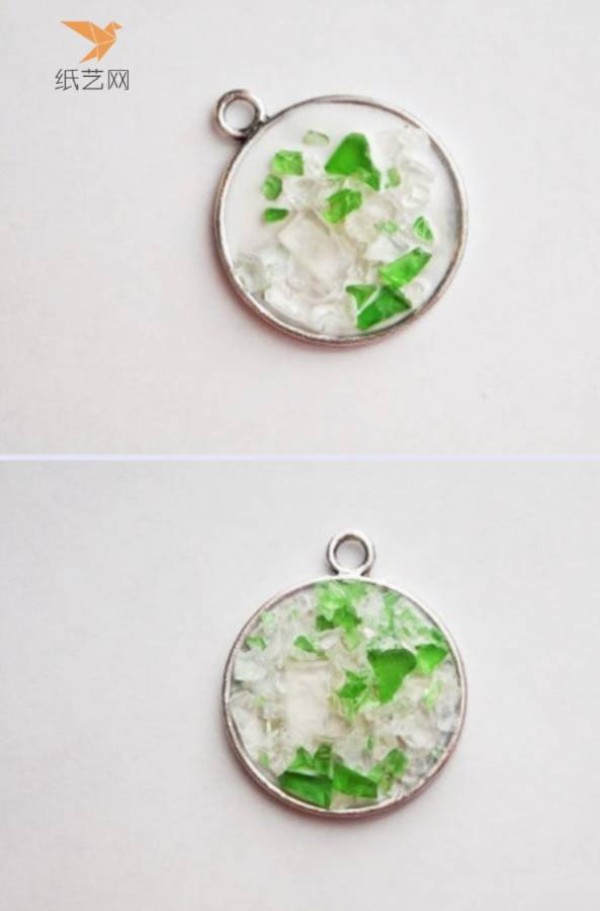 Tutorial on turning waste into treasure: a personalized pendant made from broken glass bottle residue