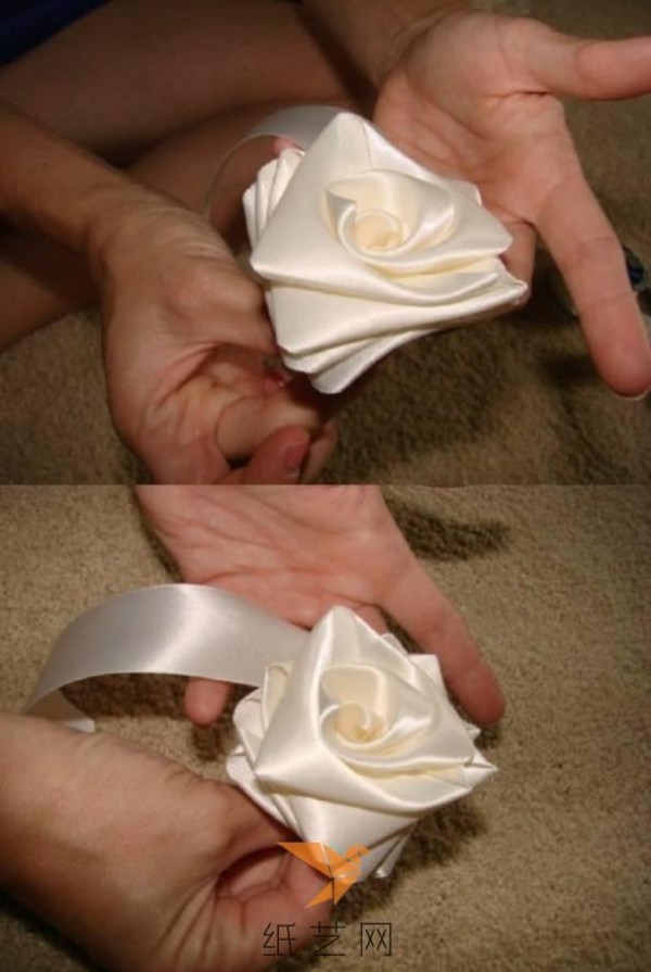 Fabric White Rose Bridal Bouquet Making Tutorial Fabric Tutorial