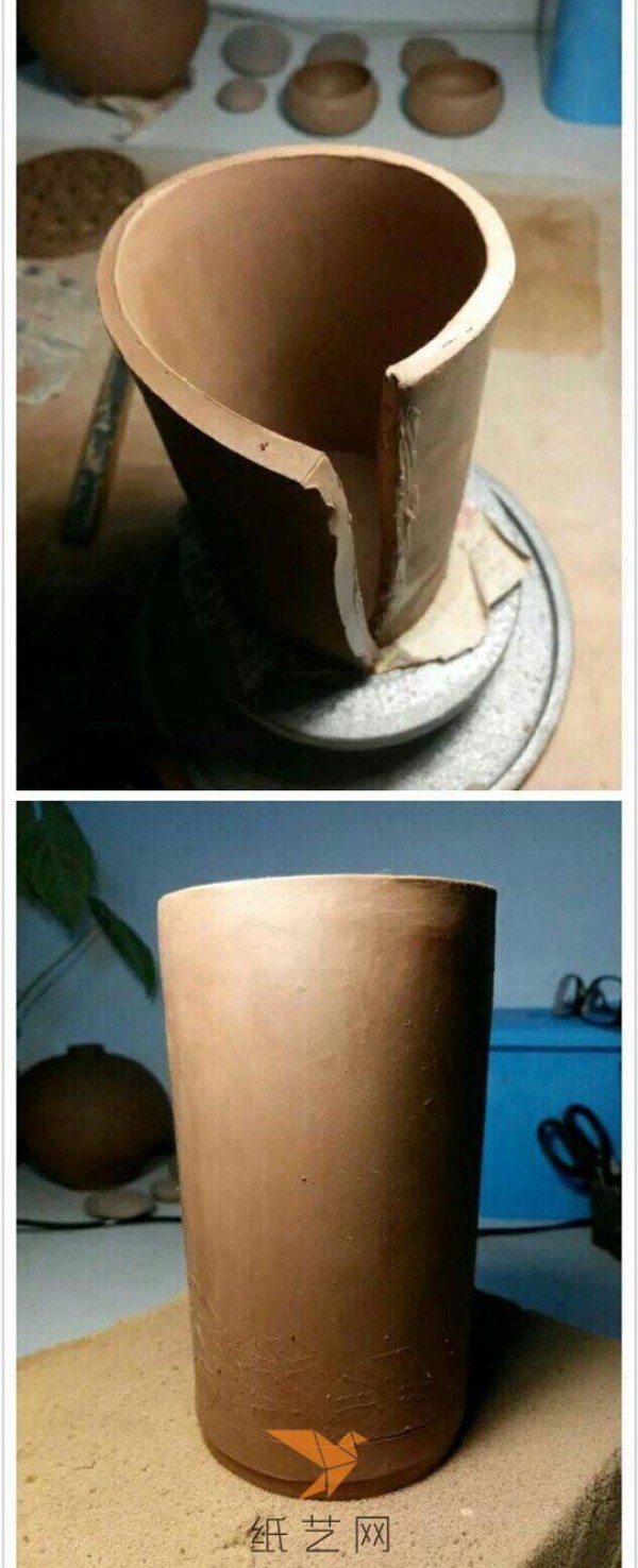 Ceramics DIY handmade shop hollow lamp tutorial sharing