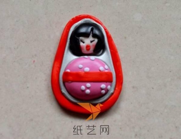 Cute clay doll brooch making tutorial