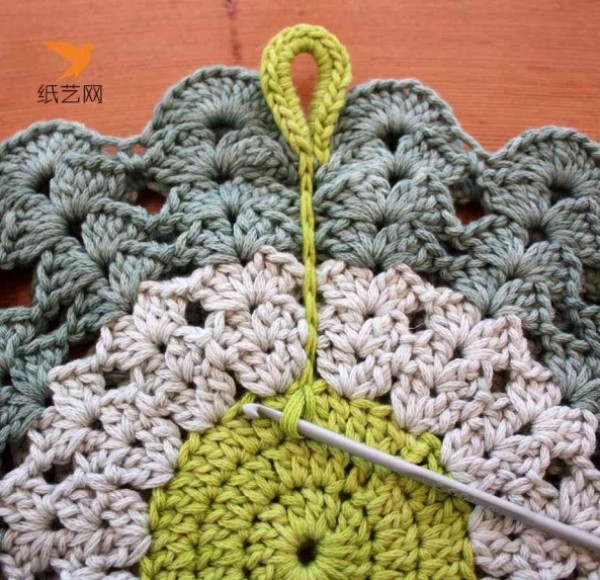 Tutorial on how to knit a thickened crochet insulation mat