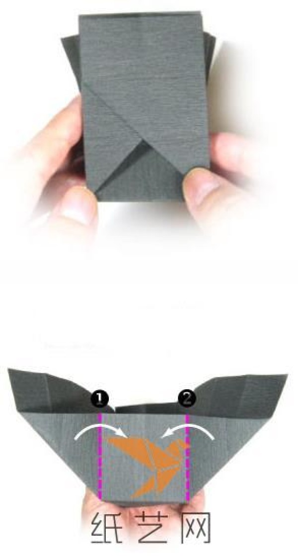 Tutorial on how to make a delicate origami camera for Valentine’s Day romance